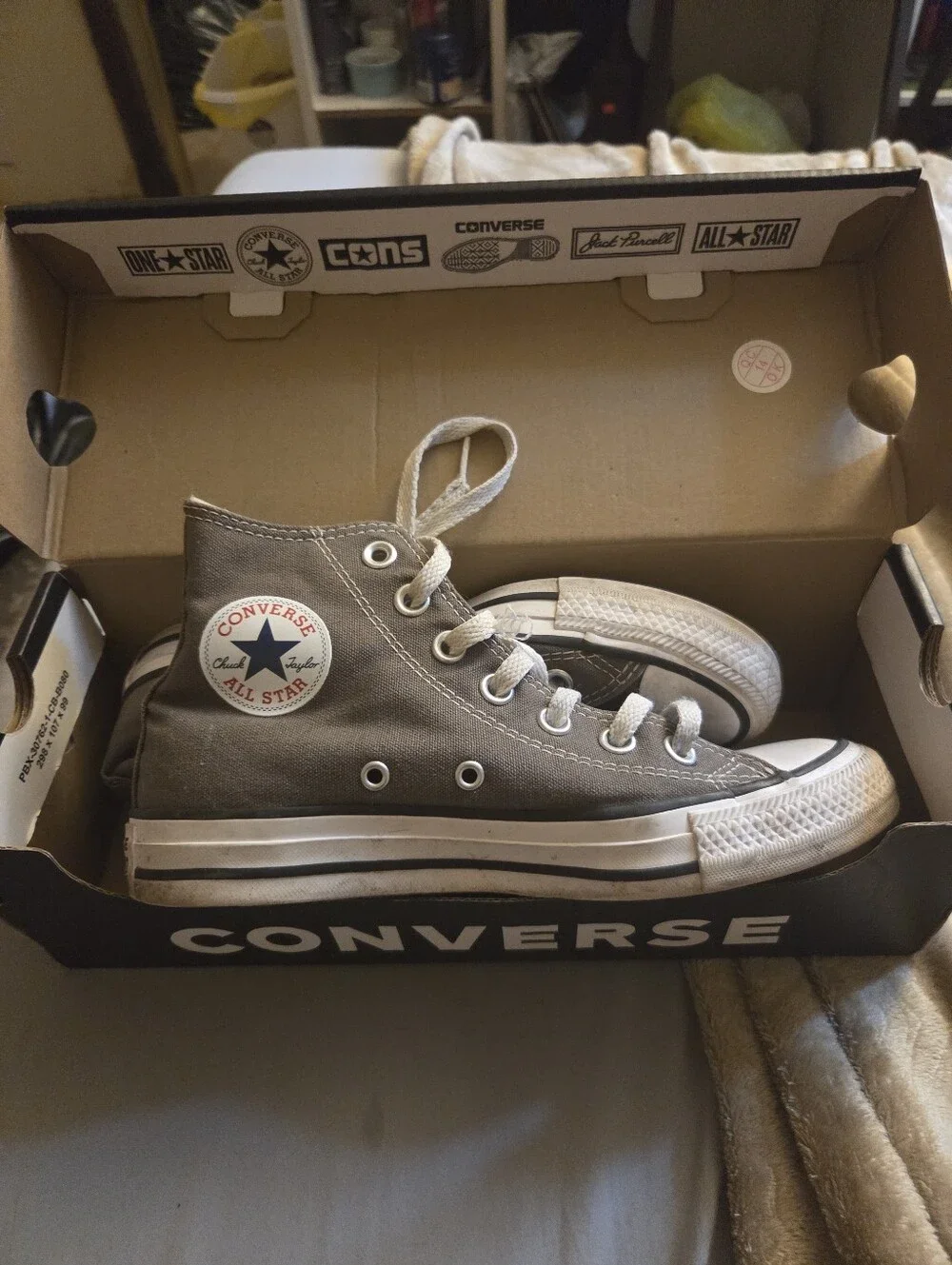 Converse Gray Womans' Chuck Taylor All Star High-Top Sneakers